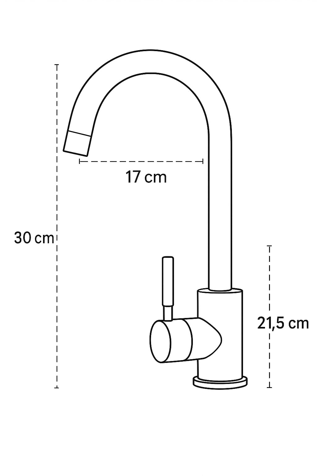 Küchenarmatur Genial – Hochwertige Spültischarmatur aus Messing inkl. Montageset