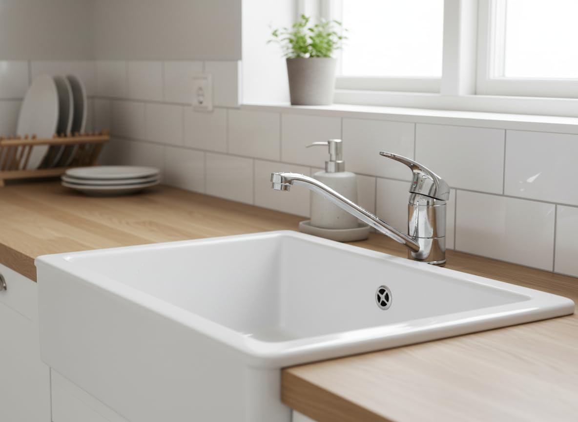 Küchenarmatur mit 360° Schwenkauslauf – Hochwertiger Wasserhahn aus Messing mit Zugbrause & Keramikkartusche