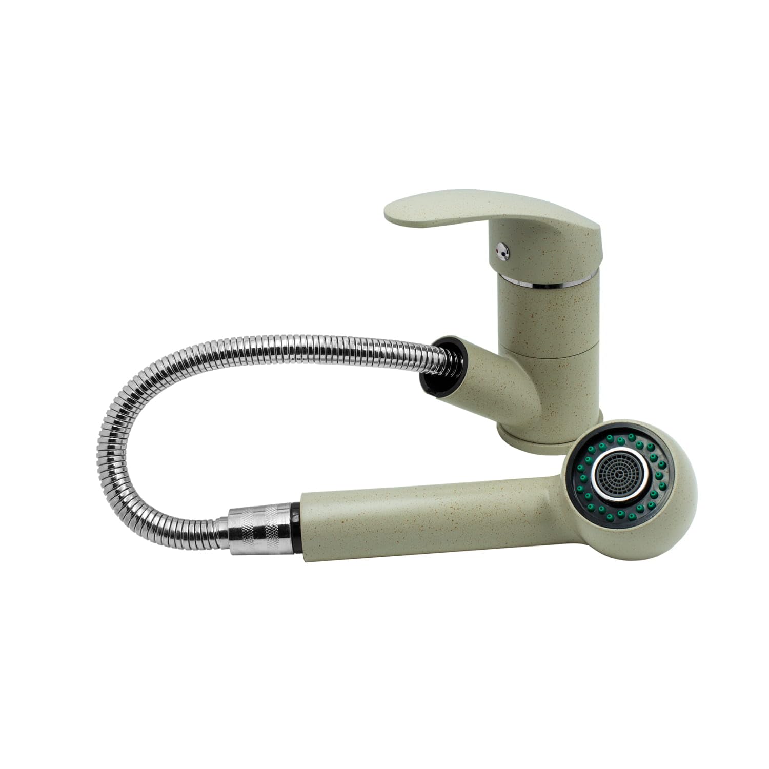 Küchenarmatur mit 360° Schwenkauslauf – Hochwertiger Wasserhahn aus Messing mit Zugbrause & Keramikkartusche