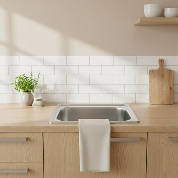 Edelstahlspüle – Robuste Einbauspüle inkl. Siphon-Set (48x48)