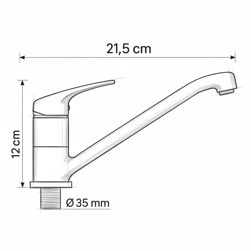 Küchenarmatur mit 360° Schwenkauslauf – Hochwertiger Wasserhahn aus Messing mit Zugbrause & Keramikkartusche