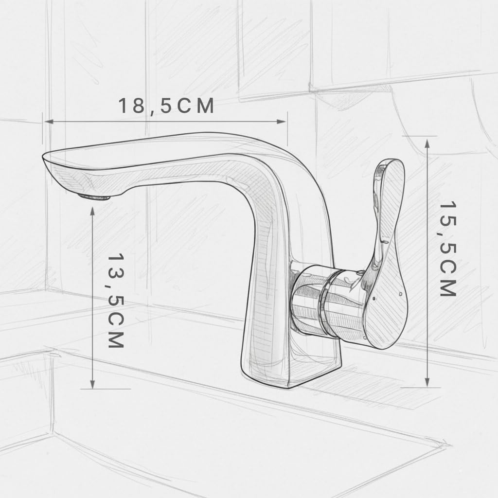 Küchenarmatur mit 360° Schwenkauslauf – Hochwertiger Wasserhahn aus Messing mit Zugbrause & Keramikkartusche