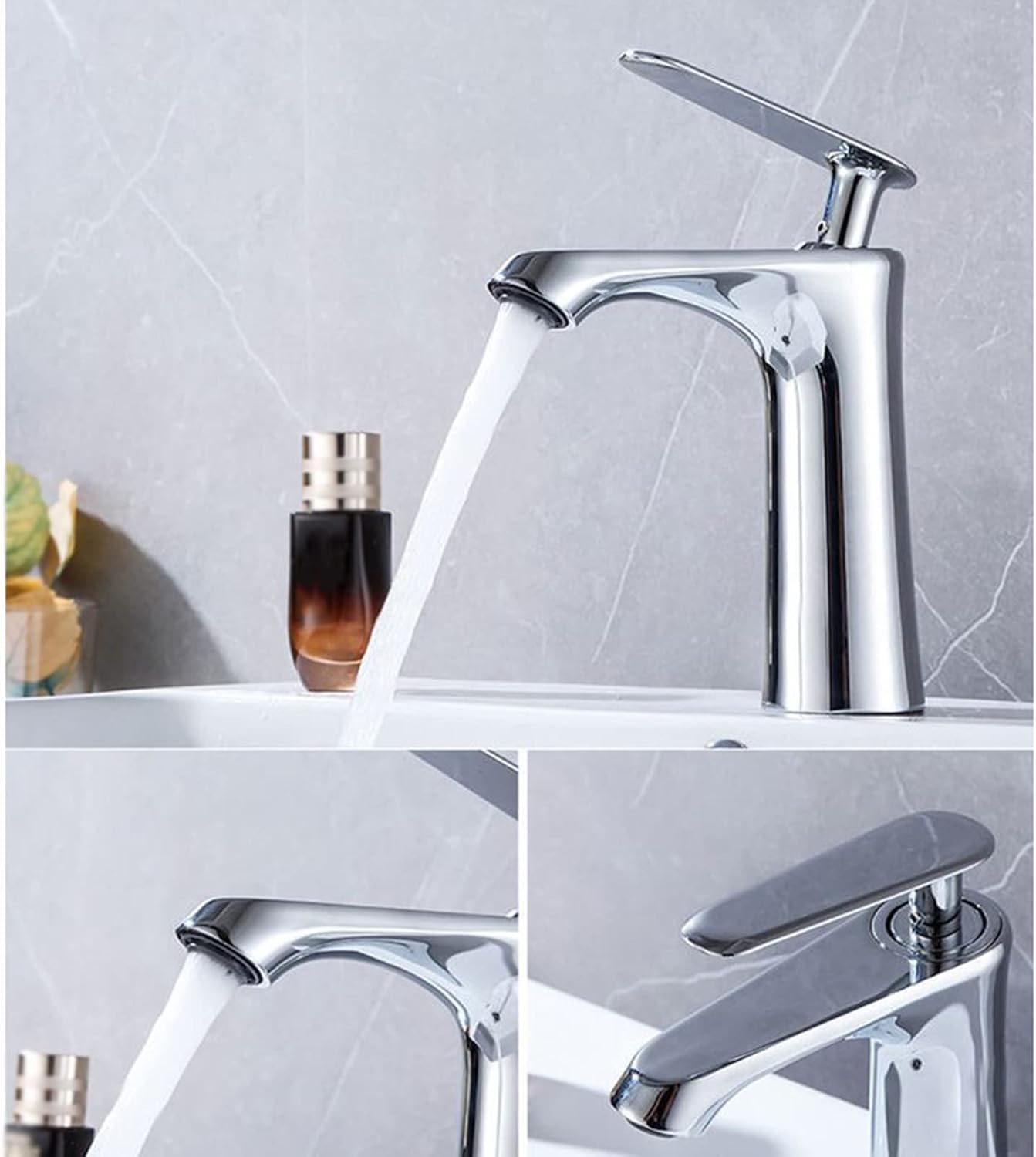 Küchenarmatur mit 360° Schwenkauslauf – Hochwertiger Wasserhahn aus Messing mit Zugbrause & Keramikkartusche