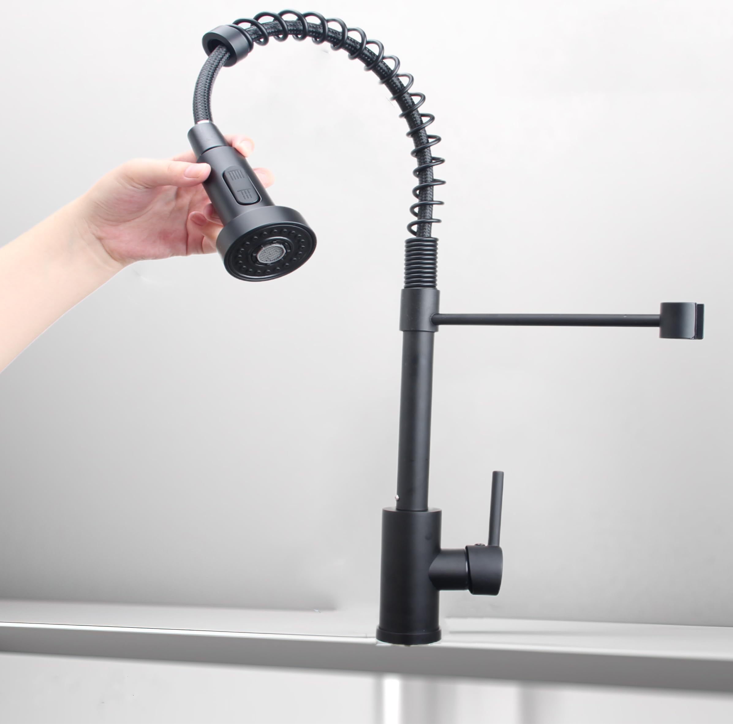 Granitspüle Element mit Abtropffläche 90x50 cm inkl. Armatur & Siphon-Set