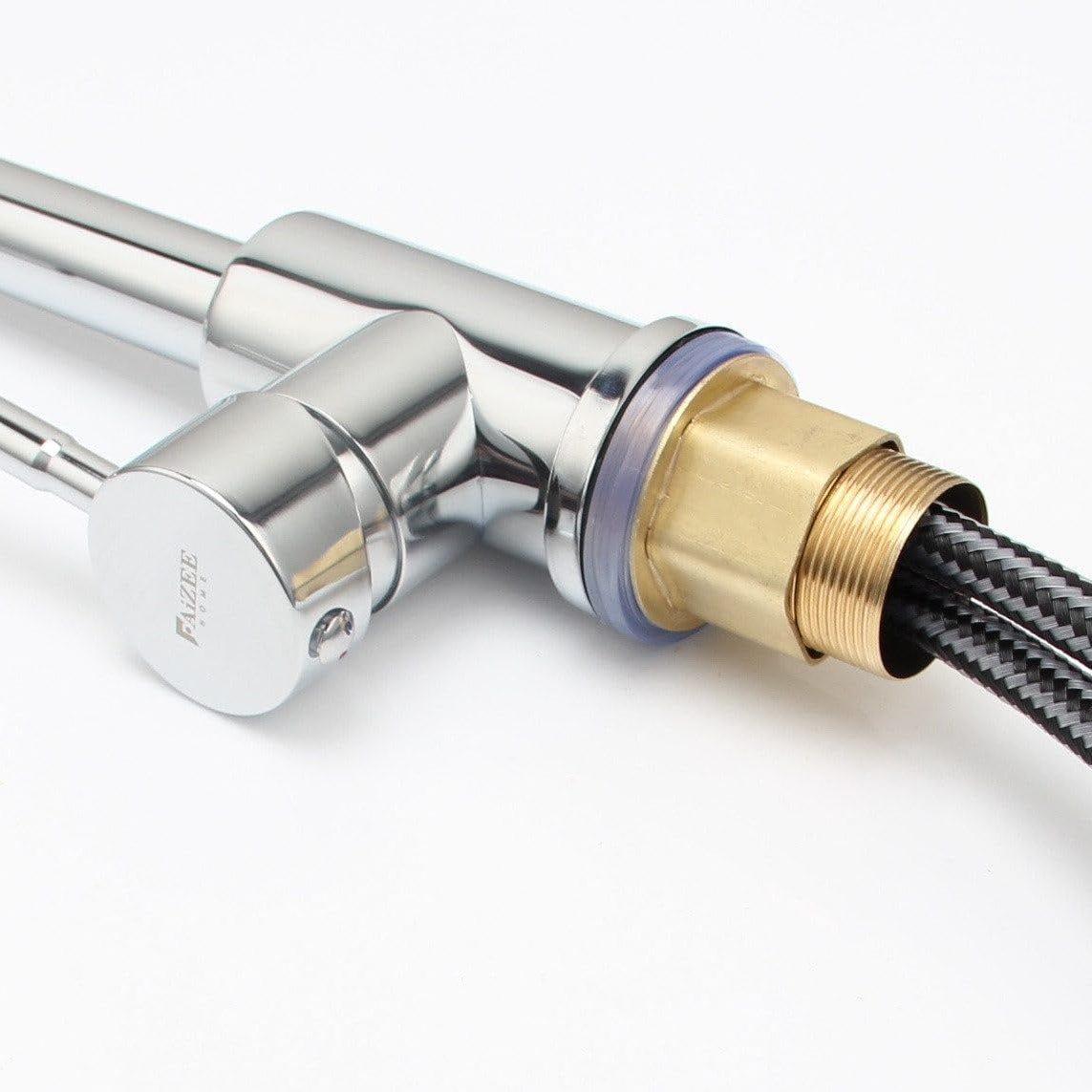 Küchenarmatur mit 360° Schwenkauslauf – Hochwertiger Wasserhahn aus Messing mit Zugbrause & Keramikkartusche