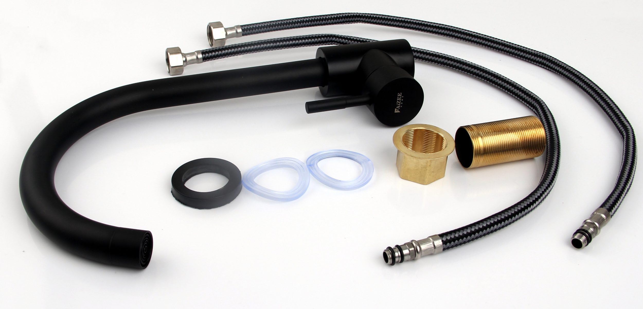 Küchenarmatur Genial – Hochwertige Spültischarmatur aus Messing inkl. Montageset_schwarz