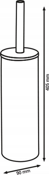 Muro Toilettenbürste Schwarz